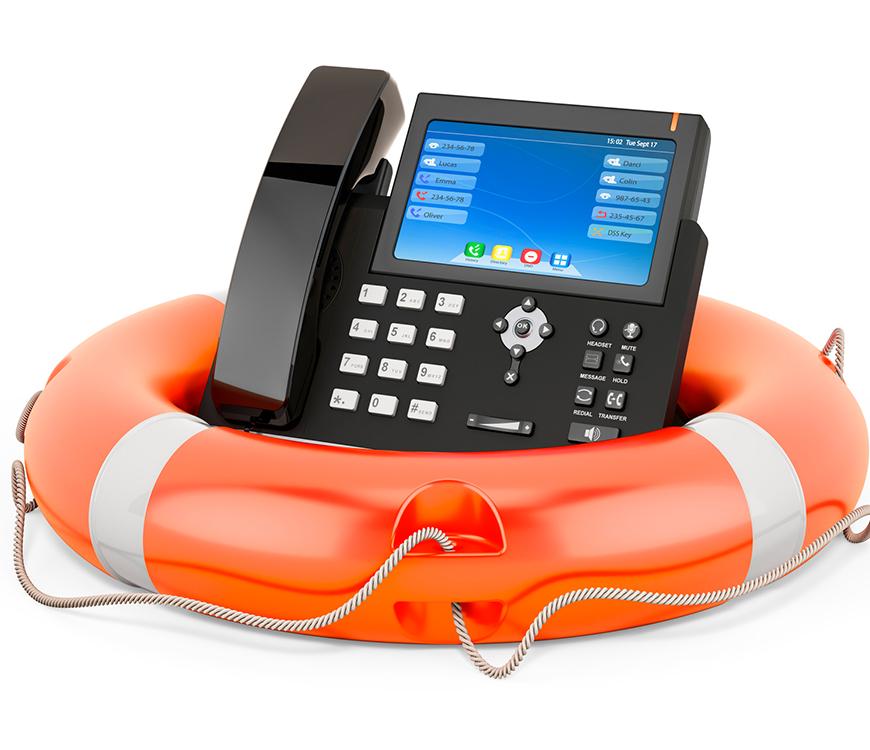 phone with a life preserver